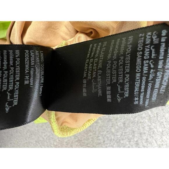 Y2k Bebe Lace Sheer Babydoll Bodycon Dress Xl Neon Goth Witchy Sexy Coquette - Picture 13 of 15